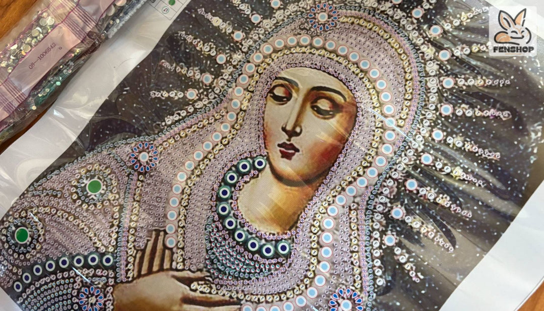 Haft diamentowy „Matka Boska Maryja” – duch w diamentowym blasku