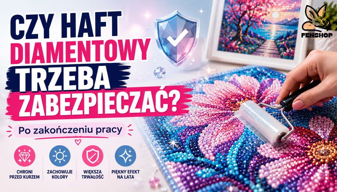 Czy gotowy haft diamentowy wymaga dodatkowego zabezpieczenia?