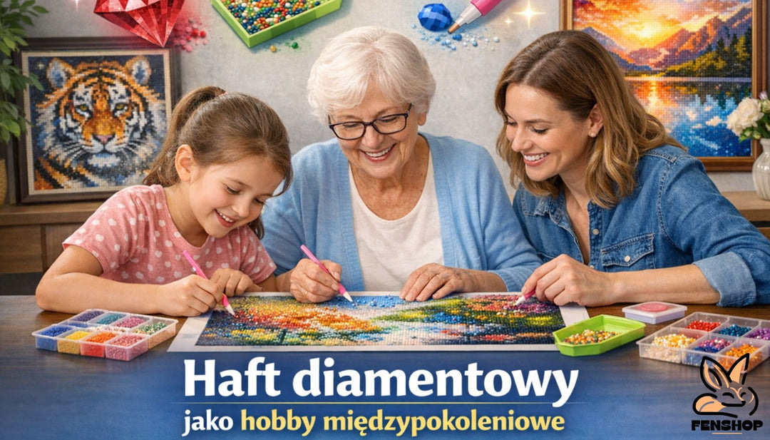 Haft diamentowy jako hobby międzypokoleniowe