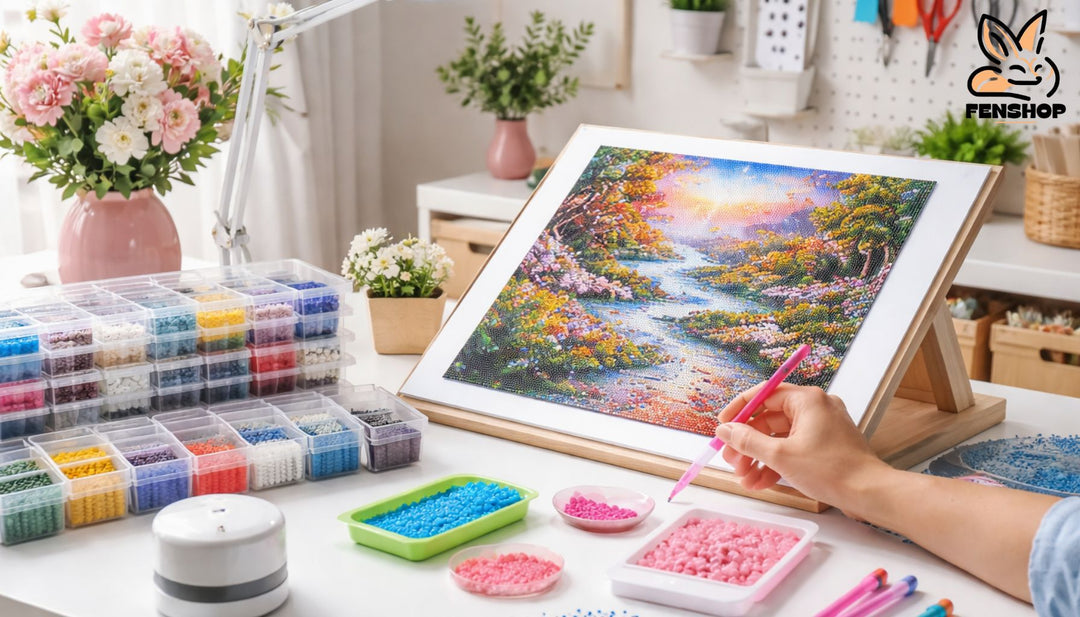 Jak zorganizować idealne stanowisko do haftu diamentowego