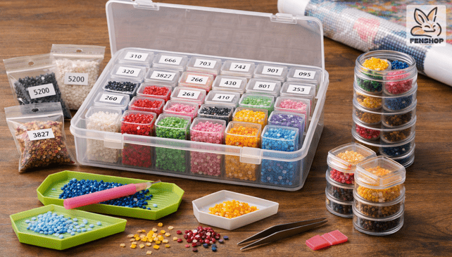 Jak przechowywać i segregować diamenciki, żeby nie robić bałaganu