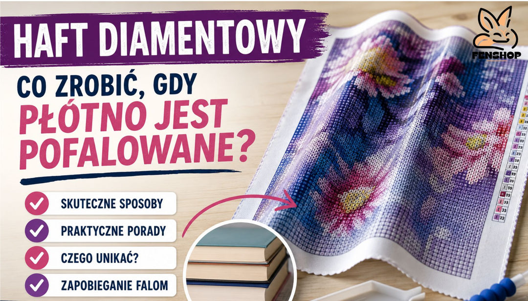 Pofalowane płótno do haftu diamentowego – jak je skutecznie wyprostować?