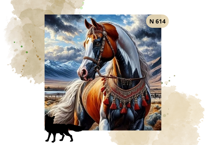 Haft Diamentowy Zwierzęta "Koń Na Dzikim Zachodzie"