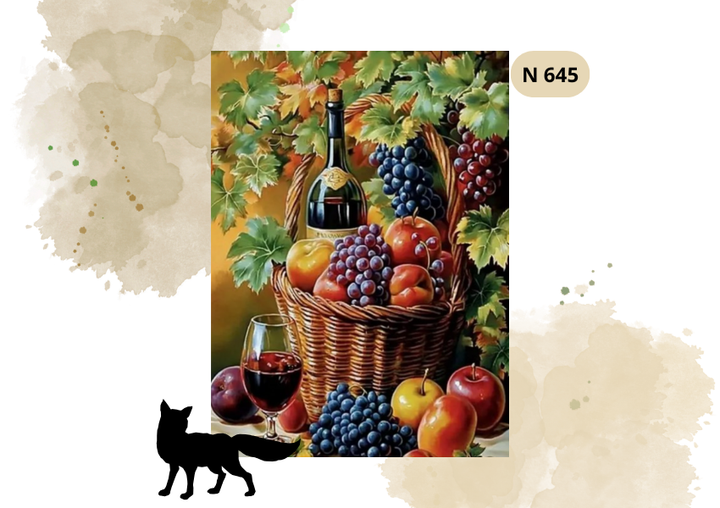 Haft Diamentowy "Owoce w Koszu"