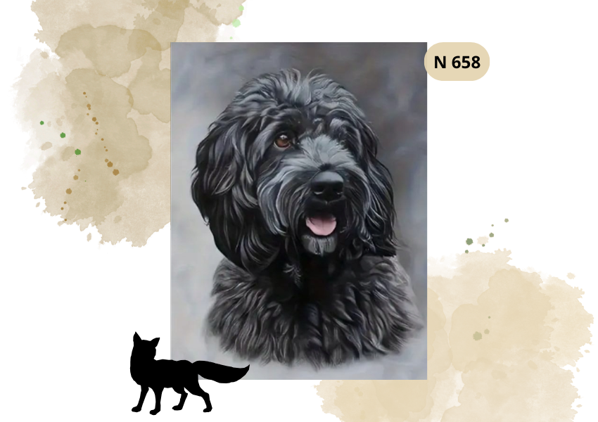 Haft Diamentowy Zwierzęta "Cockapo"