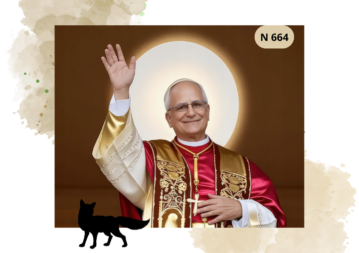 Haft Diamentowy Religijny "Papież Leon XVI"