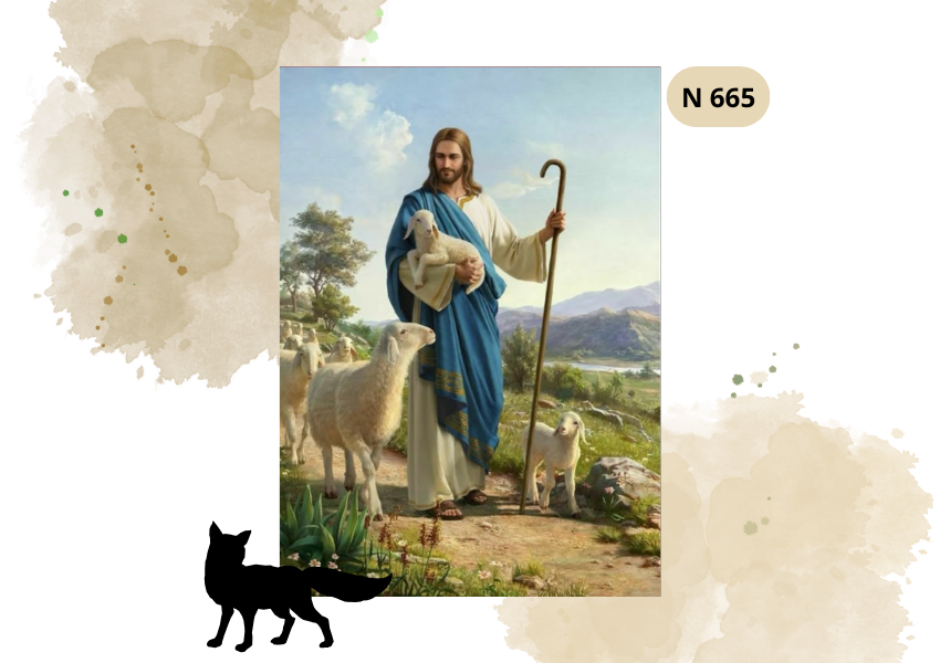 Haft Diamentowy Religijny "Jezus Pasterz"