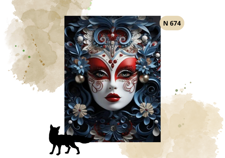 Haft Diamentowy "Maska Karnawałowa"