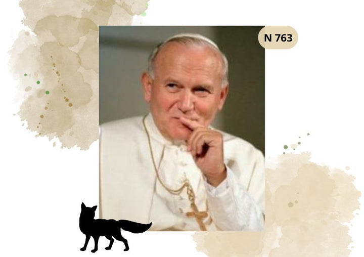 Haft Diamentowy Religijny "Zamyślony Papież Jan Paweł II"