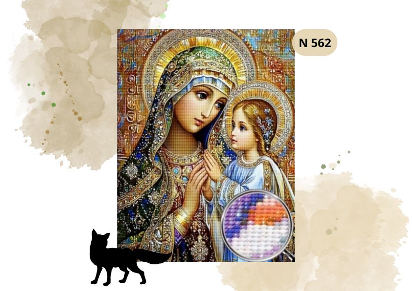 Haft Diamentowy Religijny Matka Boska Maryja
