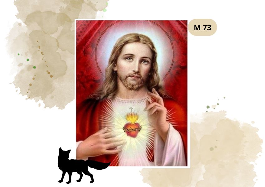 Haft Diamentowy Religijny Jezus Serce Gorejące