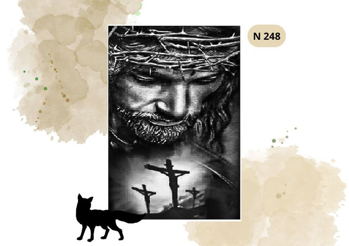 Haft Diamentowy Religijny  Jezus Ukrzyżowany (Mały)