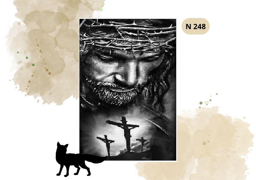 Haft Diamentowy Religijny  Jezus Ukrzyżowany (Mały)