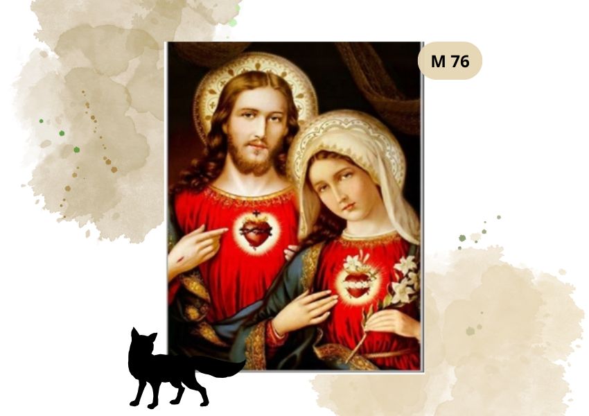 Haft Diamentowy Religijny Jezus z Maryją