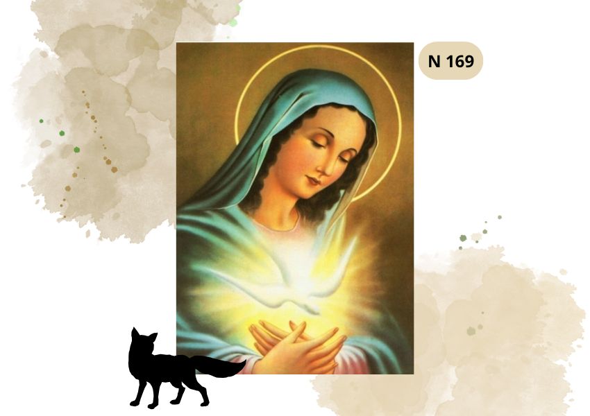 Haft Diamentowy Religijny Matka Boska z Gołębicą