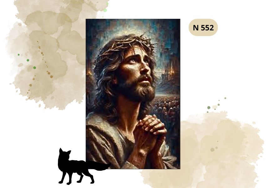 Haft Diamentowy Religijny Twarz Jezusa w Koronie Cierniowej