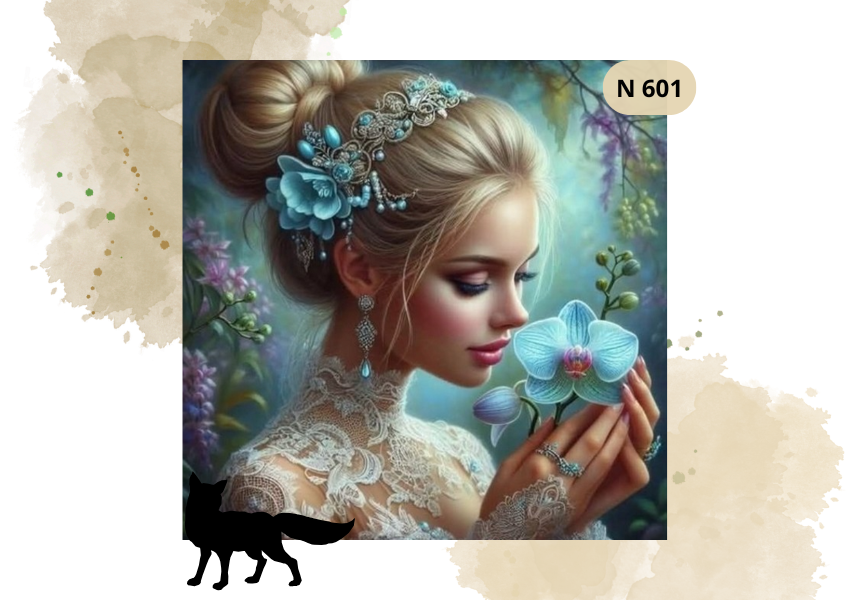 Haft Diamentowy "Kobieta z Orchideą"