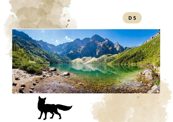 Haft Diamentowy Krajobraz Góry "Morskie Oko" (Duży) XXL